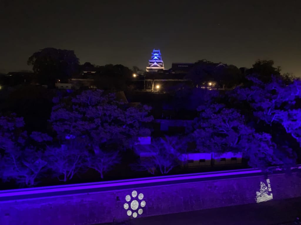 熊本城ライトアップ