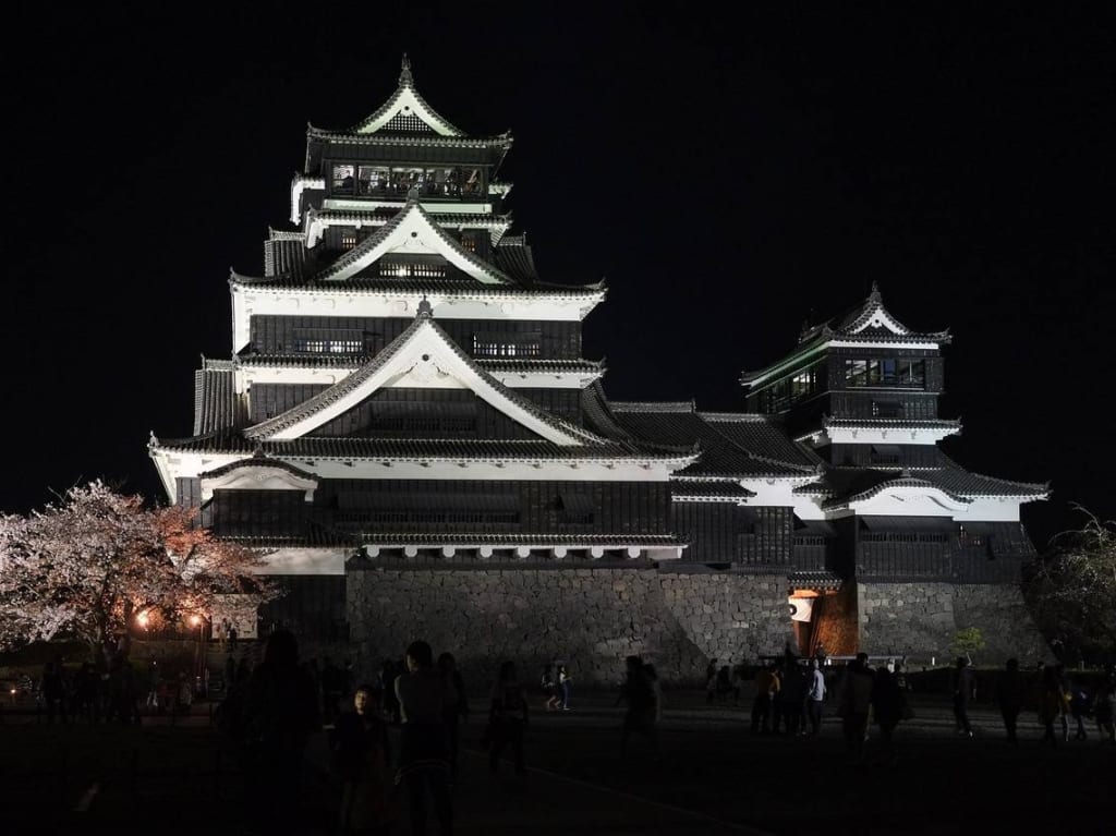 熊本城ライトアップ